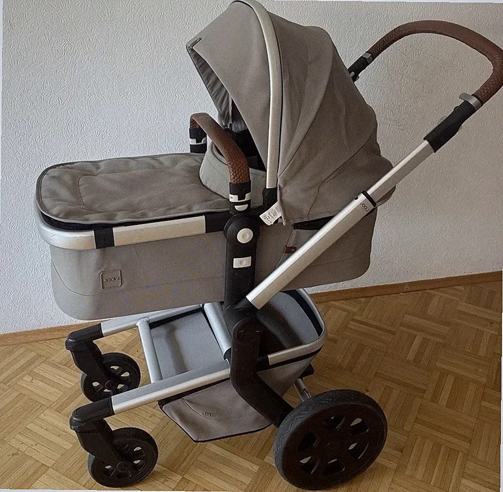 Joolz Kombikinderwagen & Sportwagen beige-grau, höhenverstellbar, faltbar