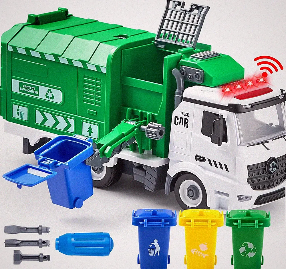 Jumbo Müllauto Spielzeug Müllwagen Kinder Ab 3 4 5 6 7 Jahre,Müllabfuhr Auto Kin