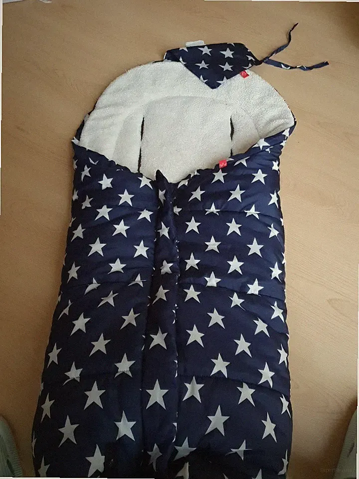 ❄️ Kaiser Fußsack ❄️ blau weiß, Winter kuschelig, Stern, Kinderwagen Buggy