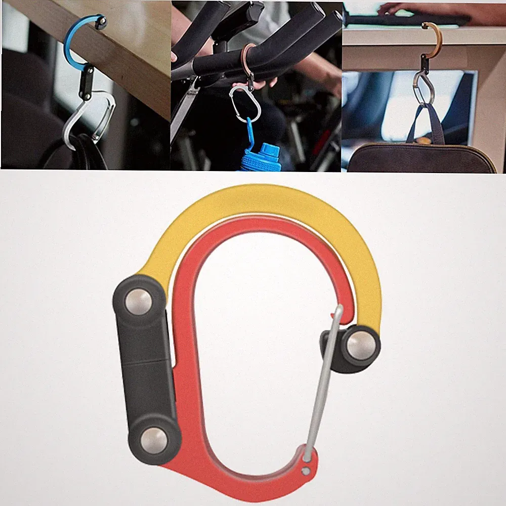 Karabinerhaken und Hakentasche, Kinderwagen, Rucksackaufhänger für Reisen