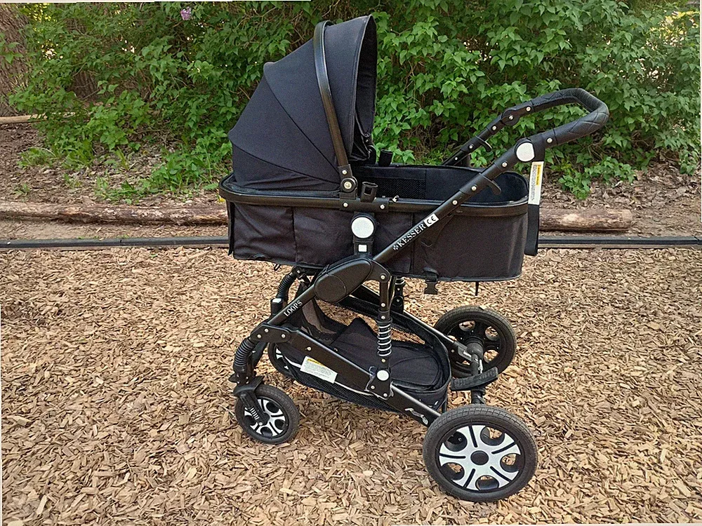 KESSER® Loops 4 in 1 Kombikinderwagen Schwarz