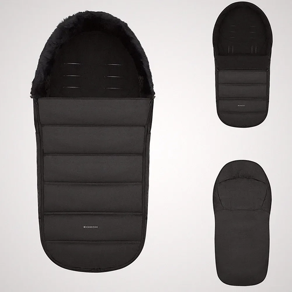 Kikka boo Fußsack Urban für Kinderwagen Reißverschluss Steppdesign Gurtöffnungen