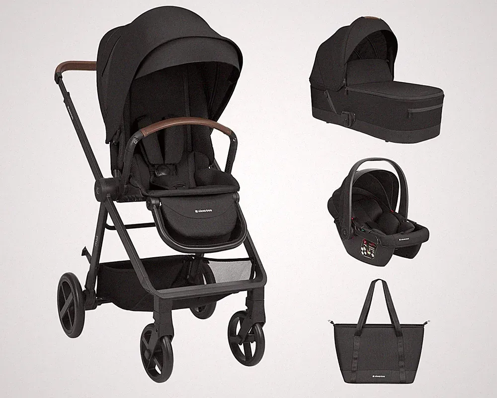 Kikka boo Kombikinderwagen Mia 3 in 1 Babywanne Babyschale Wickeltasche Matratze