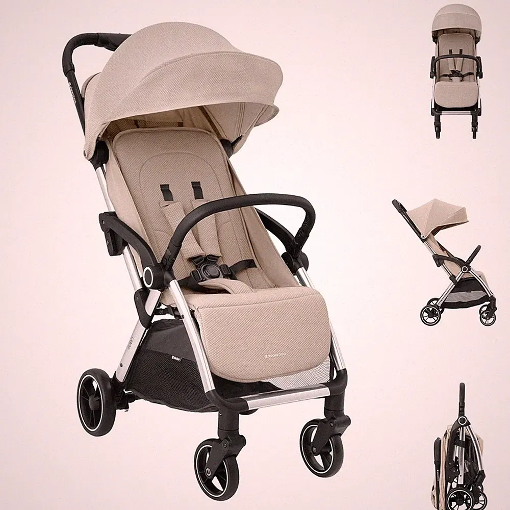 Kikkaboo Kinderwagen, Buggy Eden bis 22 kg Federung Regenschutz zusammenklappbar