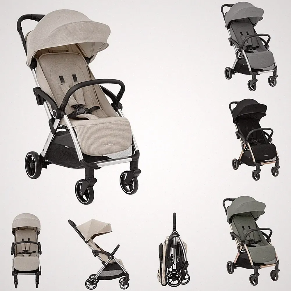 Kikkaboo Kinderwagen, Buggy Eden bis 22 kg Federung Regenschutz zusammenklappbar
