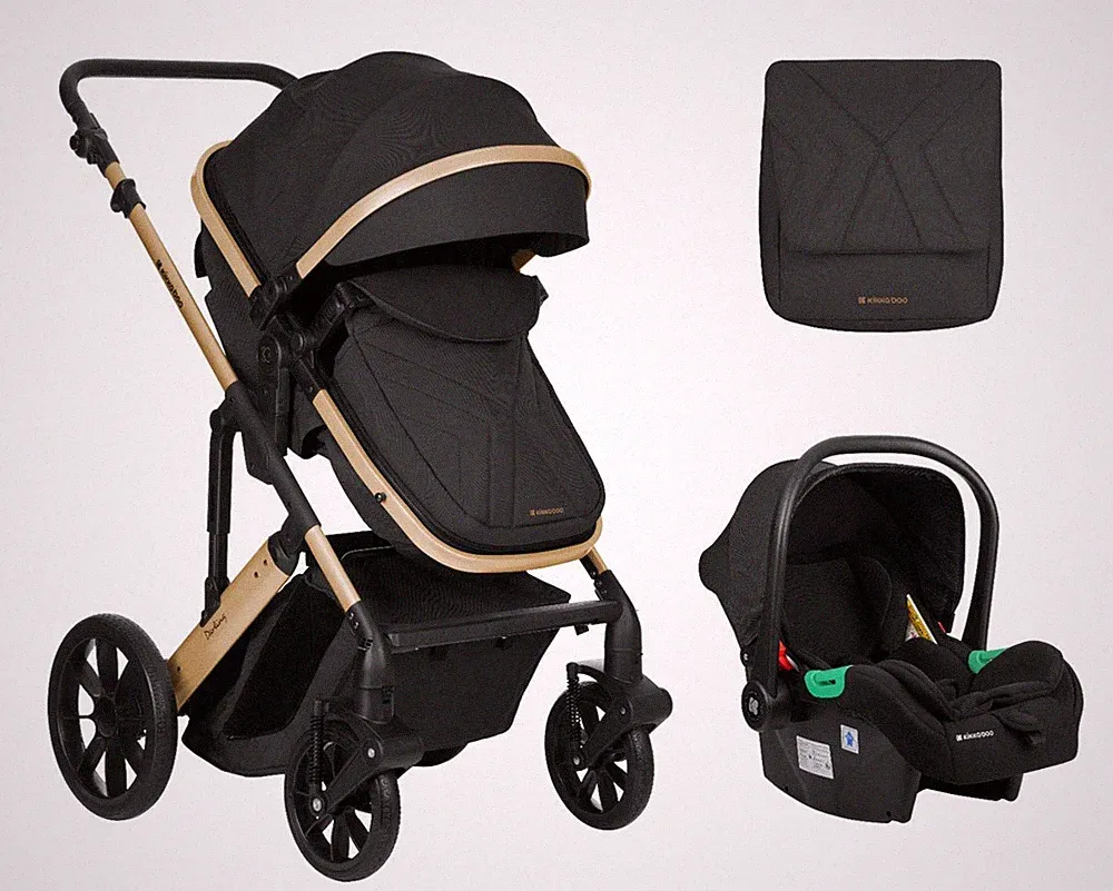 Kikkaboo Kinderwagen Darling 3 in 1 Sportsitz Tragetasche Autositz Wickeltasche