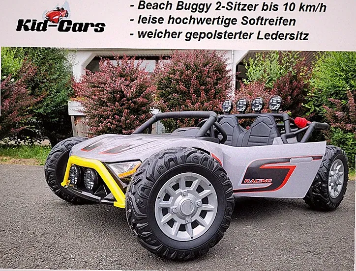 Kinder Elektro Auto 2-Sitzer Strand Buggy 200 W Kinderfahrzeug Jeep Geländewagen
