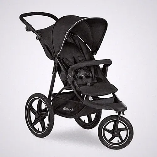 Kinderhauck Kinderwagen 3 Räder Jogger Farbe schwarz 1 Meter Höhe