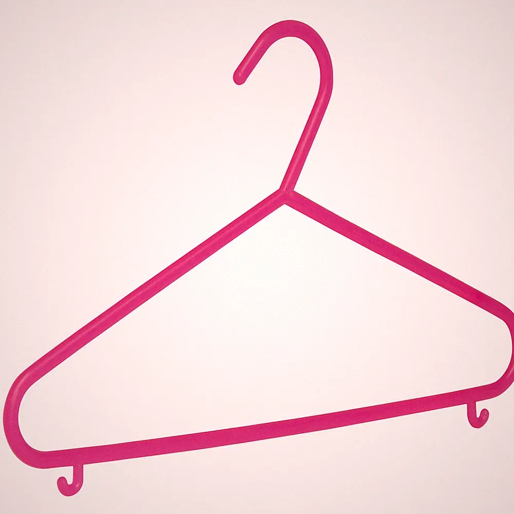 Kinderkleiderbügel Malte pink 30 cm breit mit Rockhaken