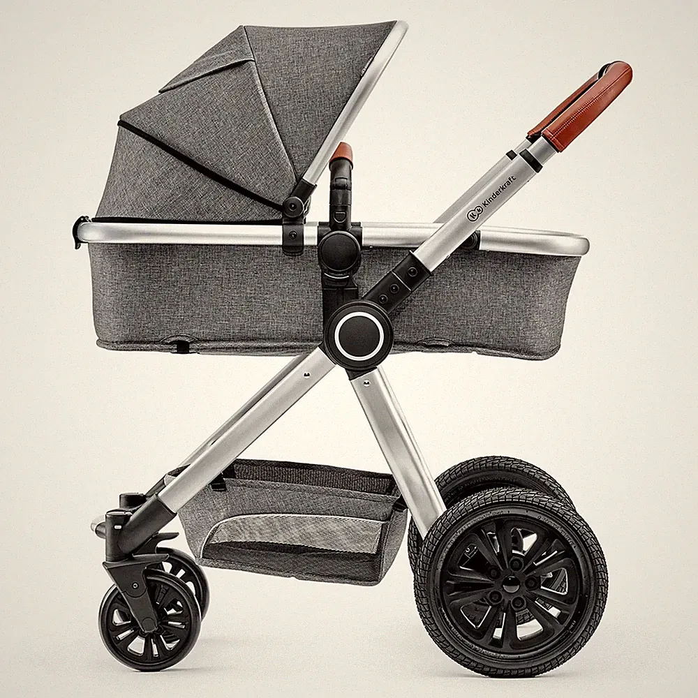 Kinderkraft Kinderwagen 2in1 Veo Buggy Shopper Kombiwagen grau G9/s9
