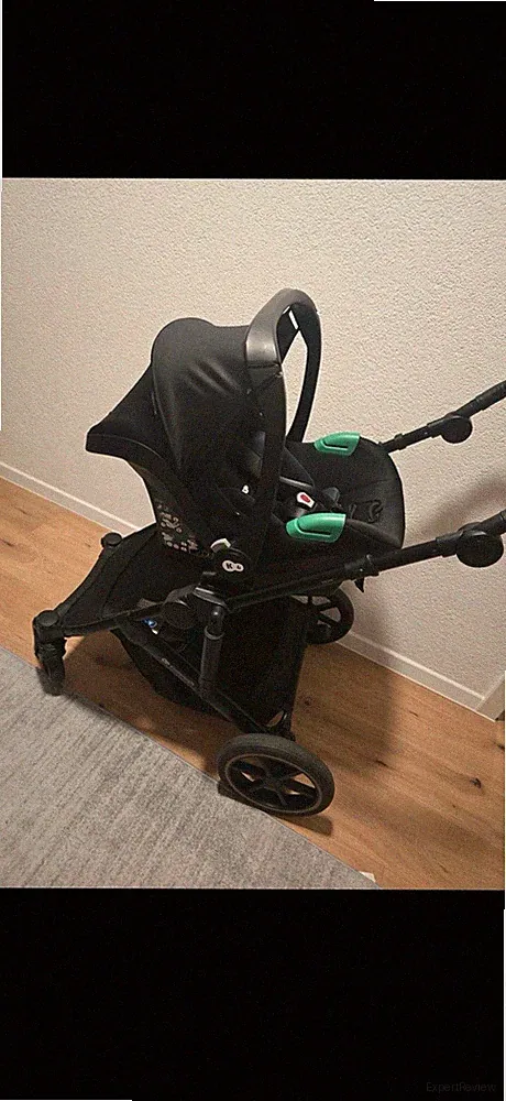Kinderkraft Kombikinderwagen MINK PRO schwarz mit Babyschale