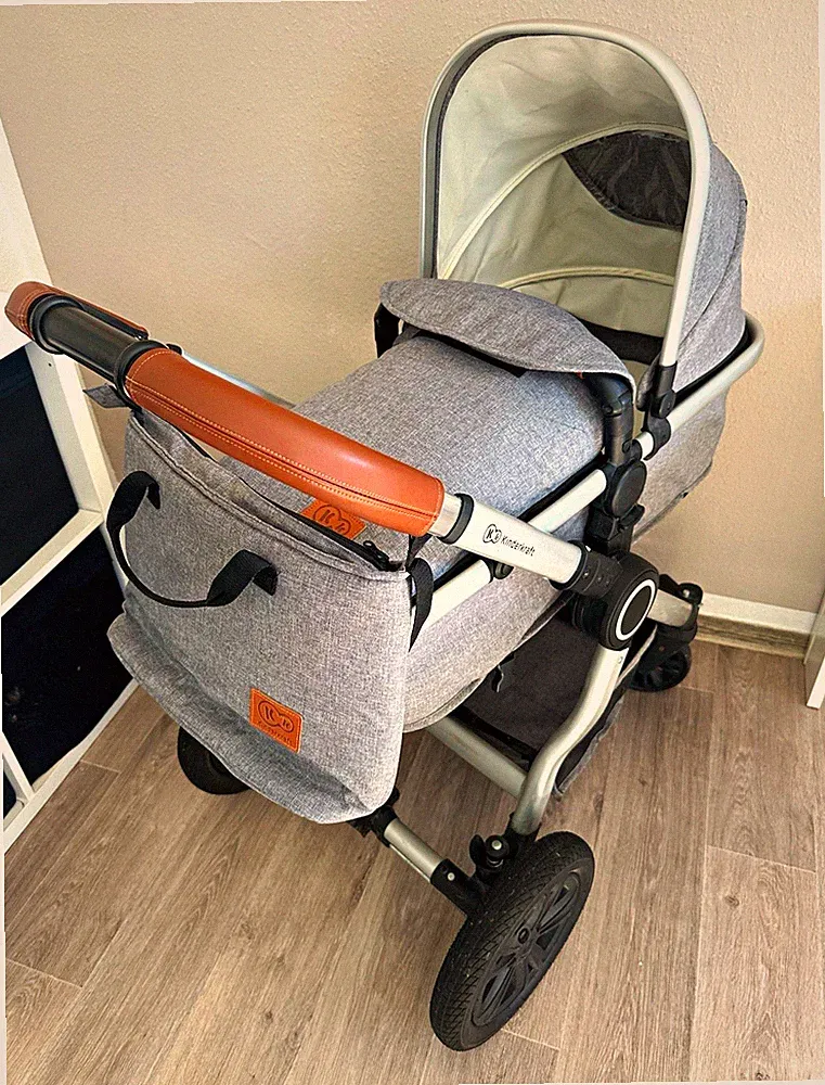 Kinderkraft Kombikinderwagen & Sportwagen grau/braun mit Babywanne