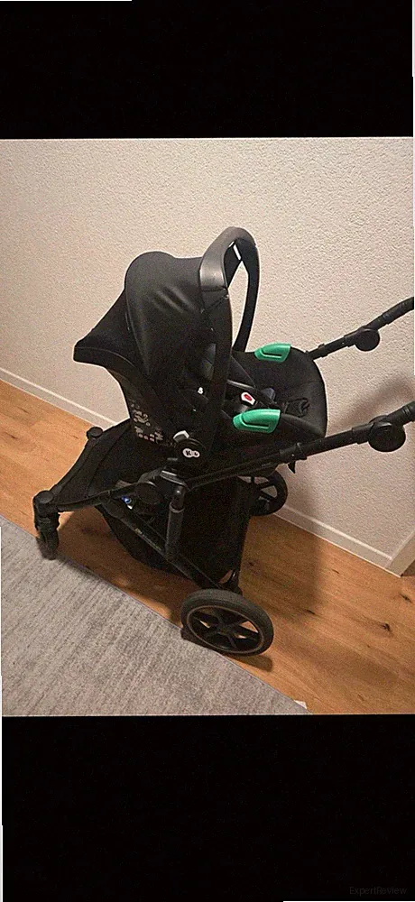 Kinderkraft Kombikinderwagen & Sportwagen schwarz mit Babyschale, faltbar