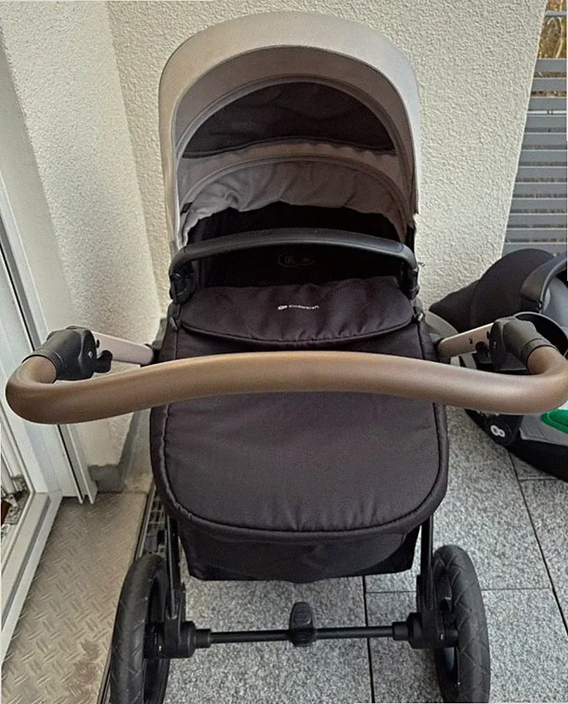 Kinderkraft MOOV 2 Kombikinderwagen Sportwagen mit Babywanne Grau/Schwarz