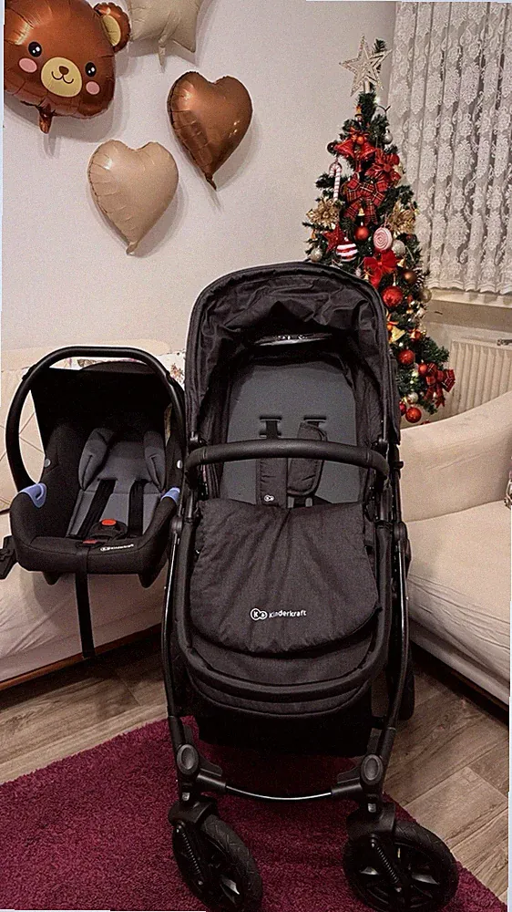 KinderKraft MOOV 3-in-1 Kombikinderwagen - Schwarz