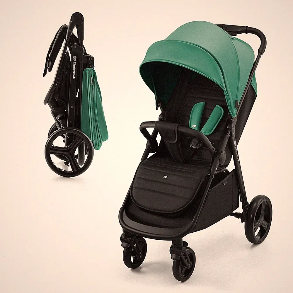 Kinderkraft RINE Buggy Sportwagen bis 22 kg Einhand-Faltung - Grün
