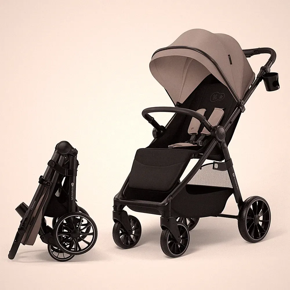 Kinderkraft Sportwagen Kinderwagen Buggy Grande 2 Sand Beige