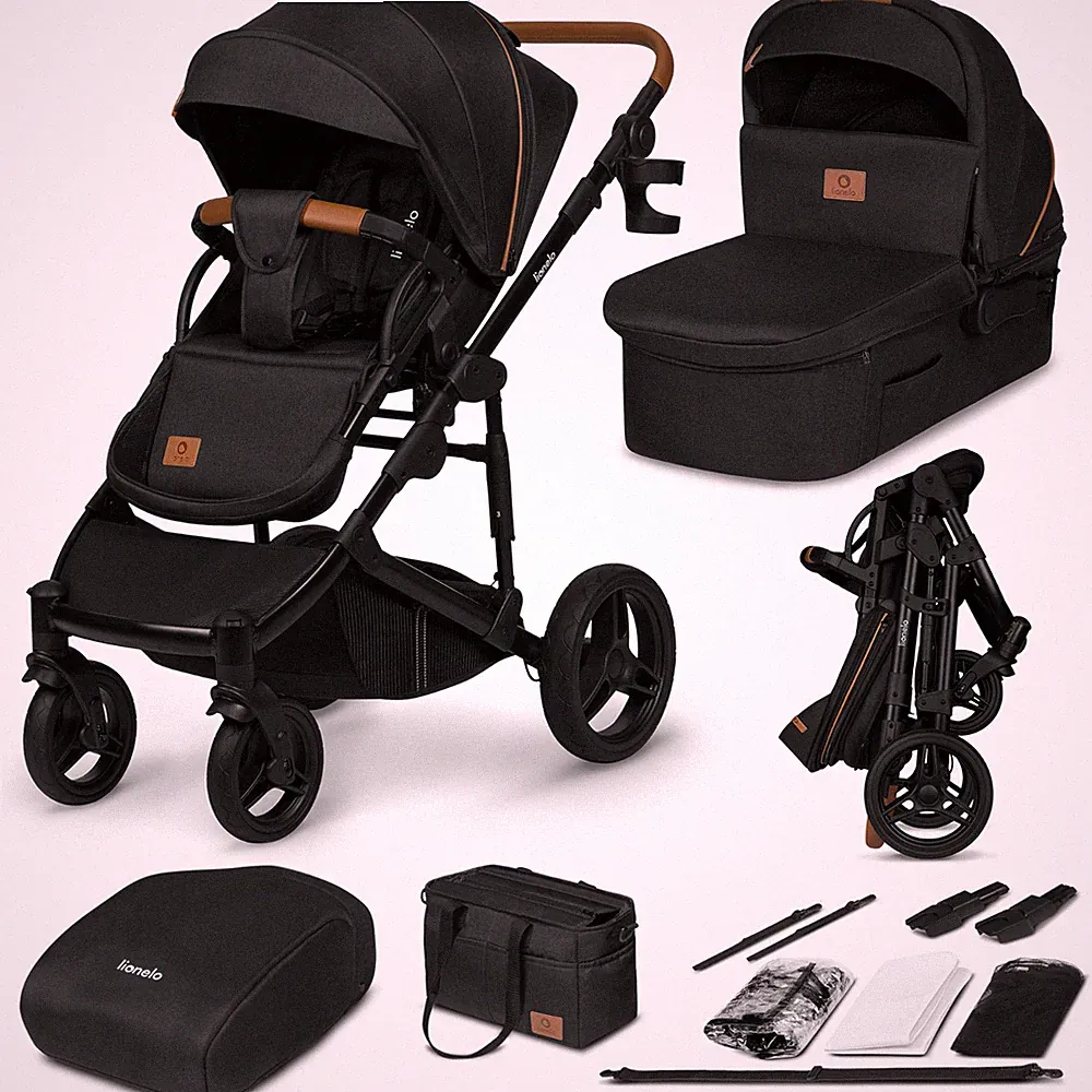 Kinderwagen 2 in 1 bis 22 kg mit Schale LIONELO MARI große Räder 360