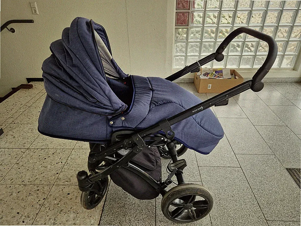 Kinderwagen 2-in-1, Tragbar und Wendbar, Zusammenklappbar