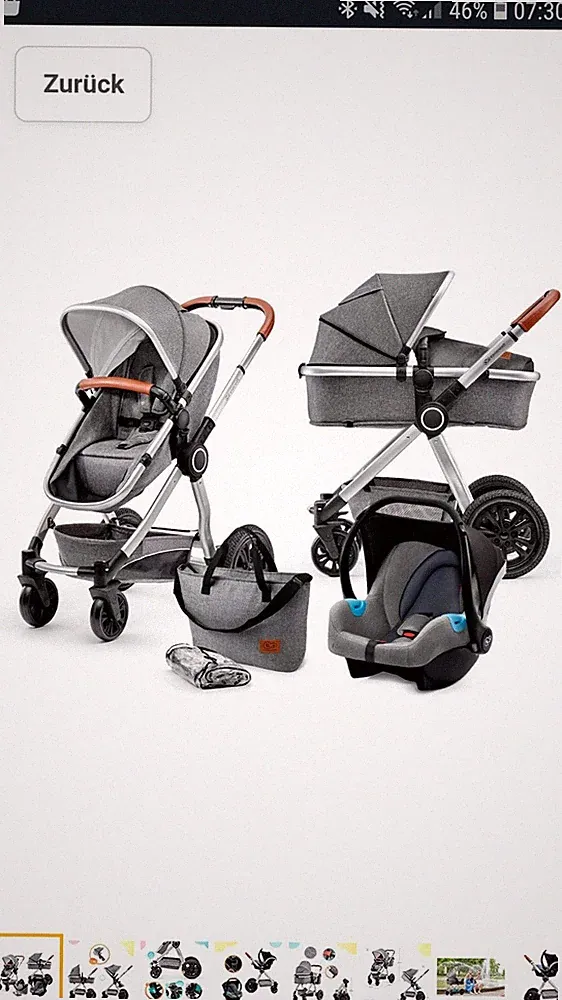 Kinderwagen 3 In 1 Kinderkraft, gebraucht