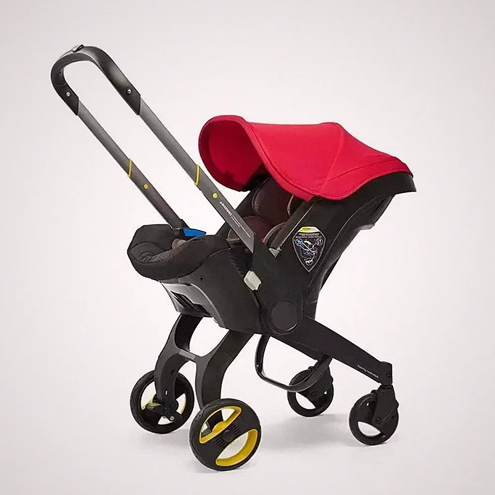 Kinderwagen 3 in 1 Kinderwagen Autositz klappbar leicht Reise Geburt kompakt