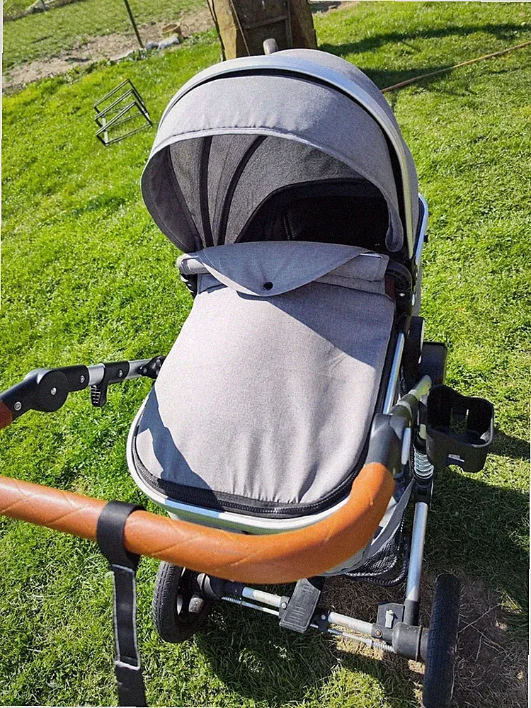 Kinderwagen 3-in-1, Zusammenklappbar, Multifunktional