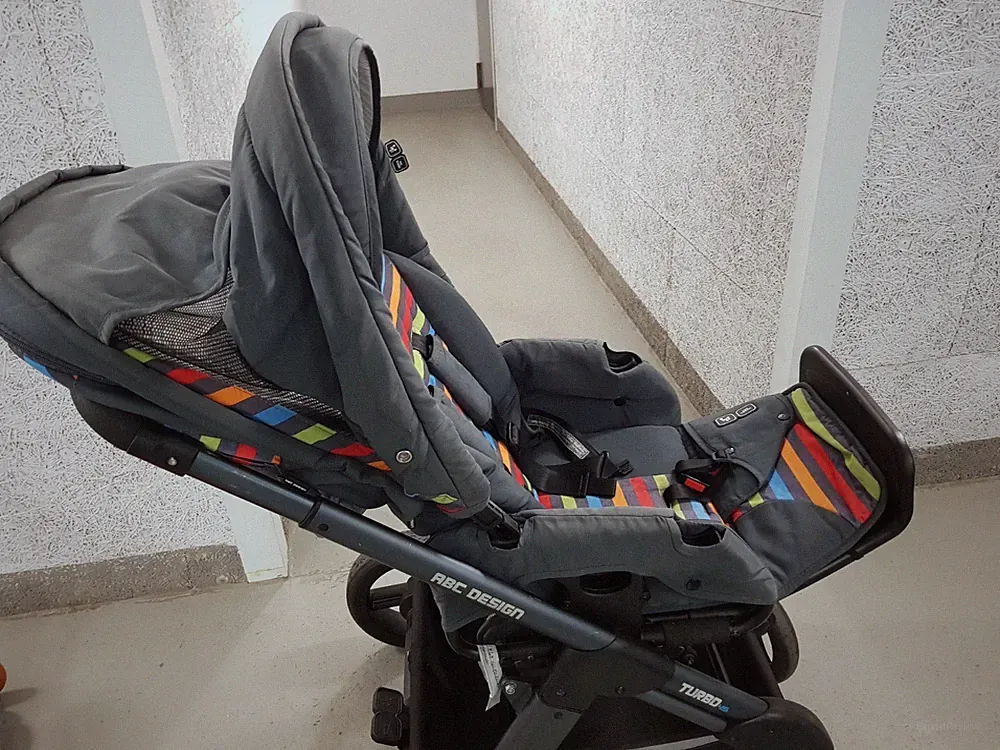 Kinderwagen ABC Design Turbo 4S Rainbow + Babyschale