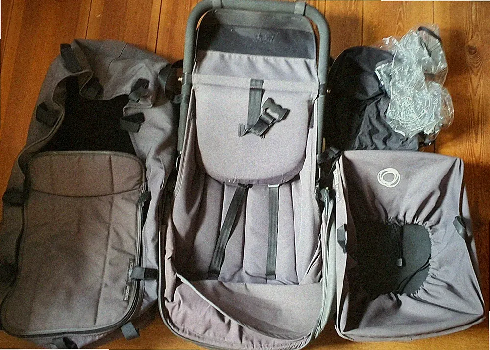 Kinderwagen Bugaboo Cameleon Victor & Rolf Babywanne Sitzeinheit Regensch. Grau