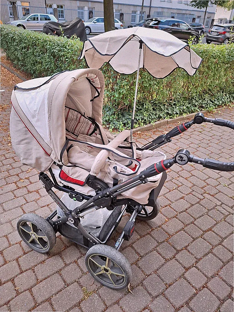 Kinderwagen/Buggy Hartan Topline X beige mit Zubehör