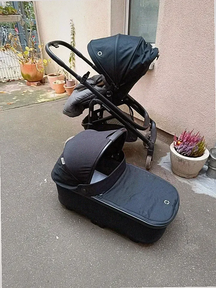 Kinderwagen Buggy Maxi Cosi Alpha + schwarz Kombiwagen set