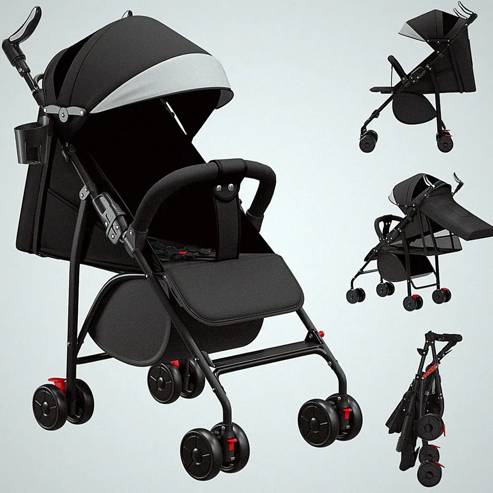 Kinderwagen Buggy Reisesystem Kinderwagen 0-4 Jahre leicht klappbar