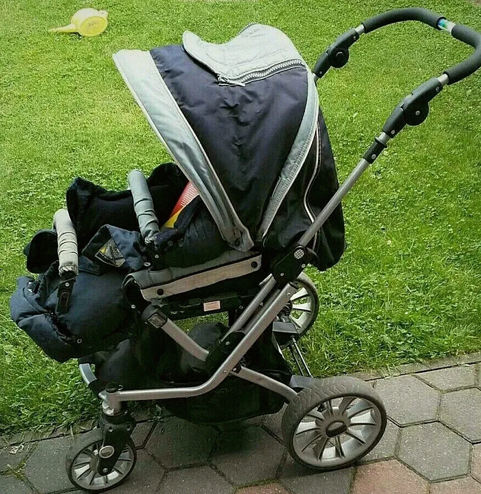 Kinderwagen Buggy Teutonia Mistral S Blau TOP erhalten mit viel Zubehör