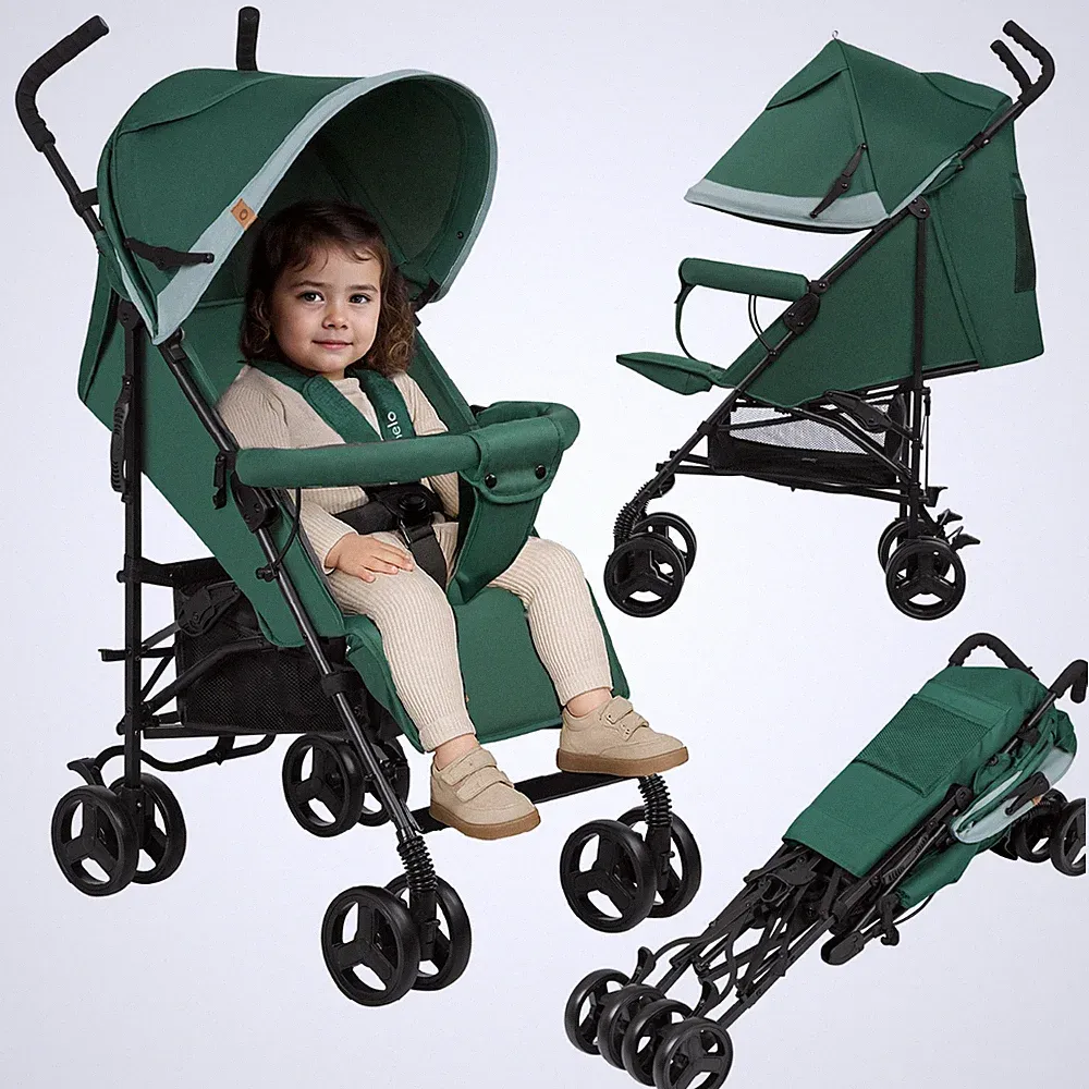 Kinderwagen Elia Buggy Klein Zusammenklappbar bis 15 Kg Moskitonetz Einkaufskorb