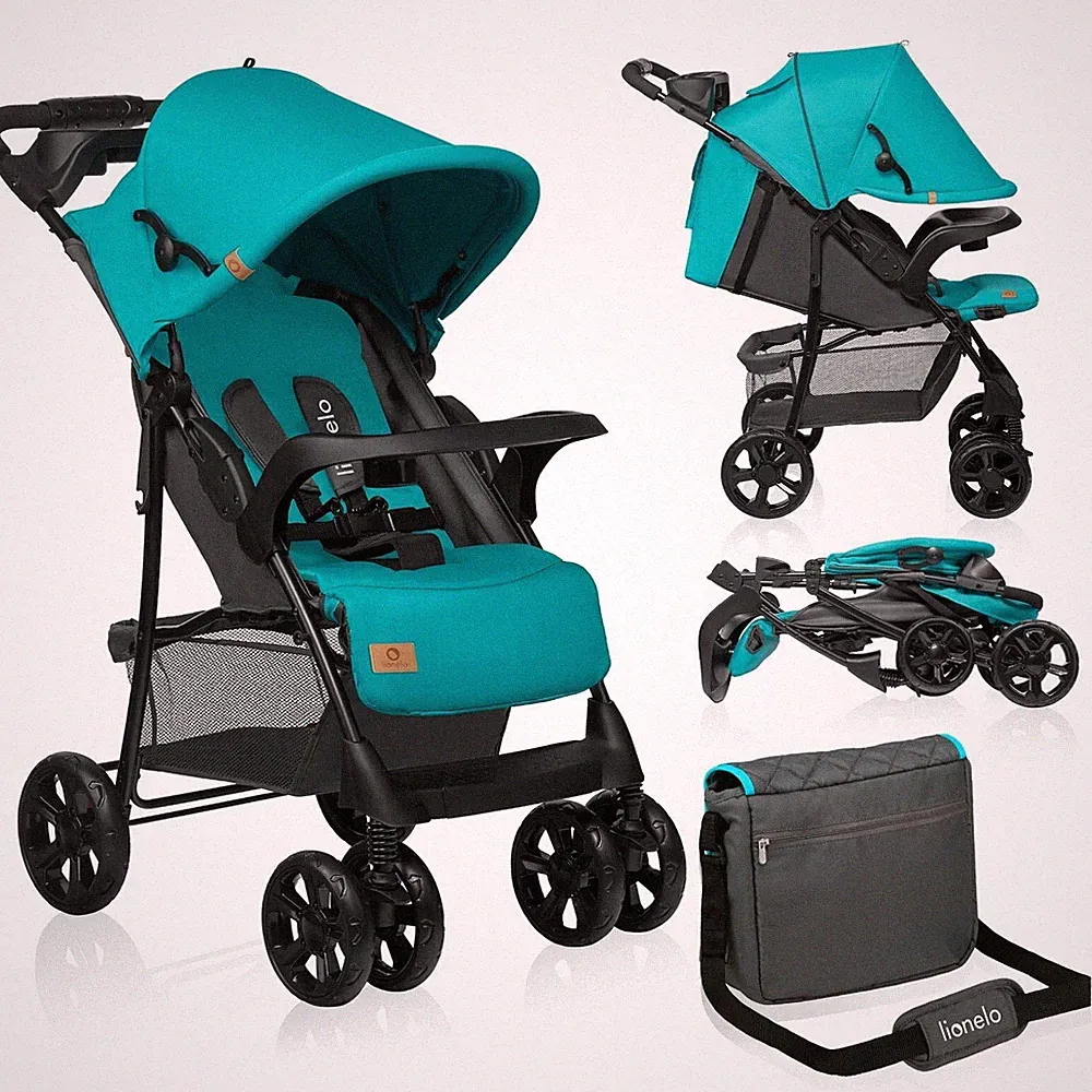 Kinderwagen Emma Plus Buggy Sportwagen bis 15 kg 🔸 Vivid Turquoise
