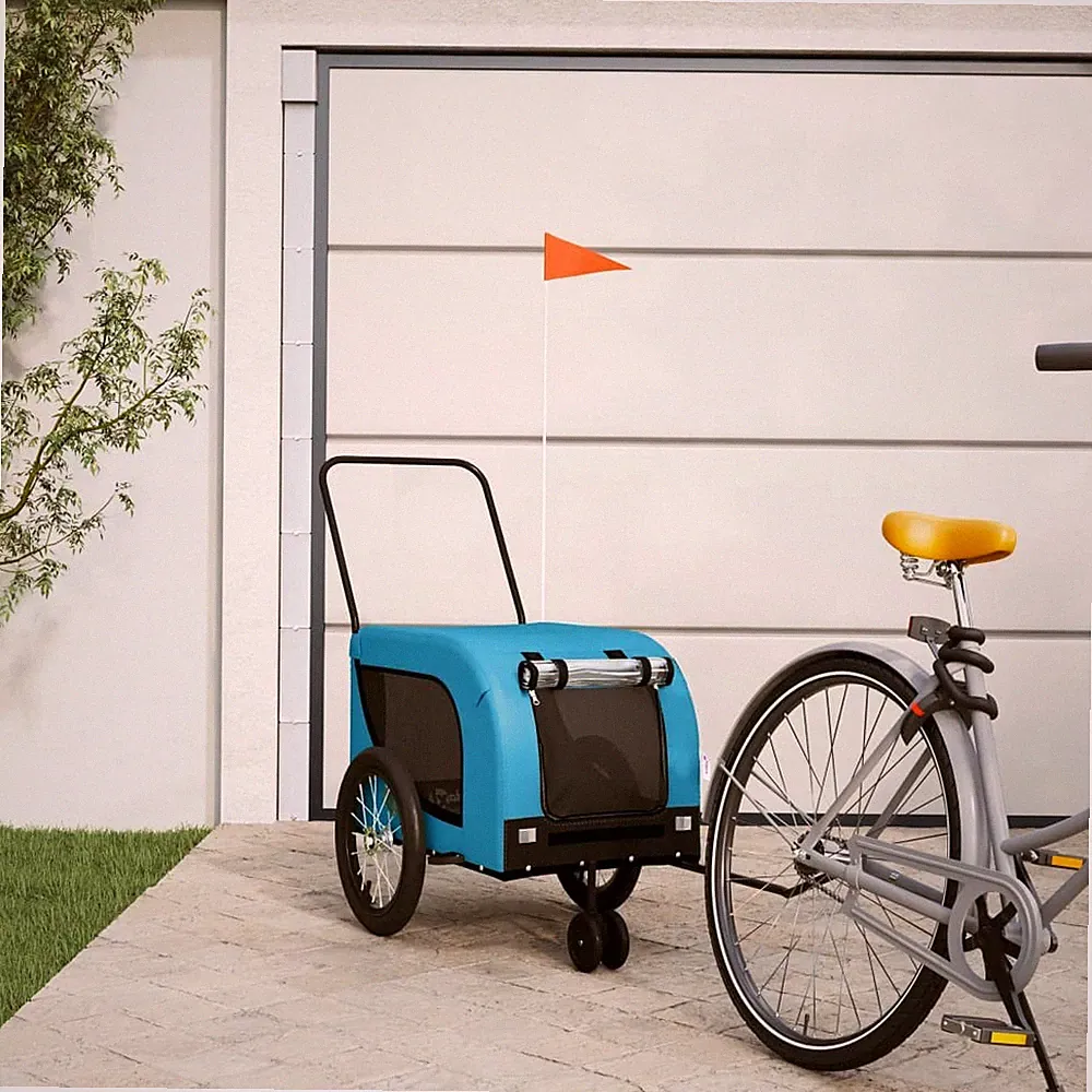 Kinderwagen Fahrradanhänger Lastenanhänger kinderanhänger Oxford-Gewebe & Eisen