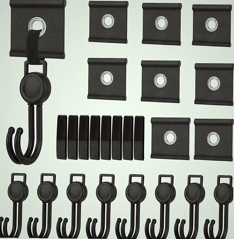Kinderwagen Haken Set Schwarz 5/6mm 7/8mm Kederösen Caravan Camping Zubehör