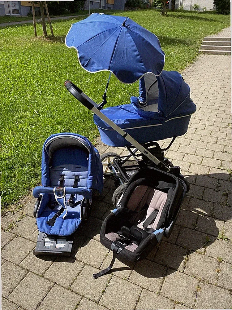 Kinderwagen Hartan VIP, Himmelblau , Set