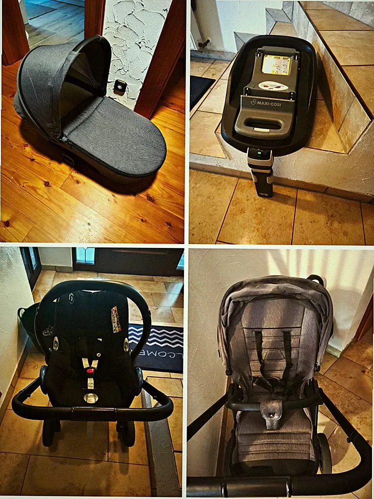 Kinderwagen inkl Zubehör und Isofixstation