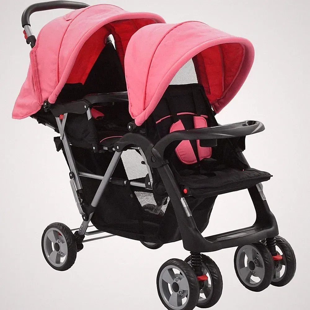 Kinderwagen Kinderbuggy Baby Buggy Geschwisterwagen Stahl+Oxford Zwillingswagen