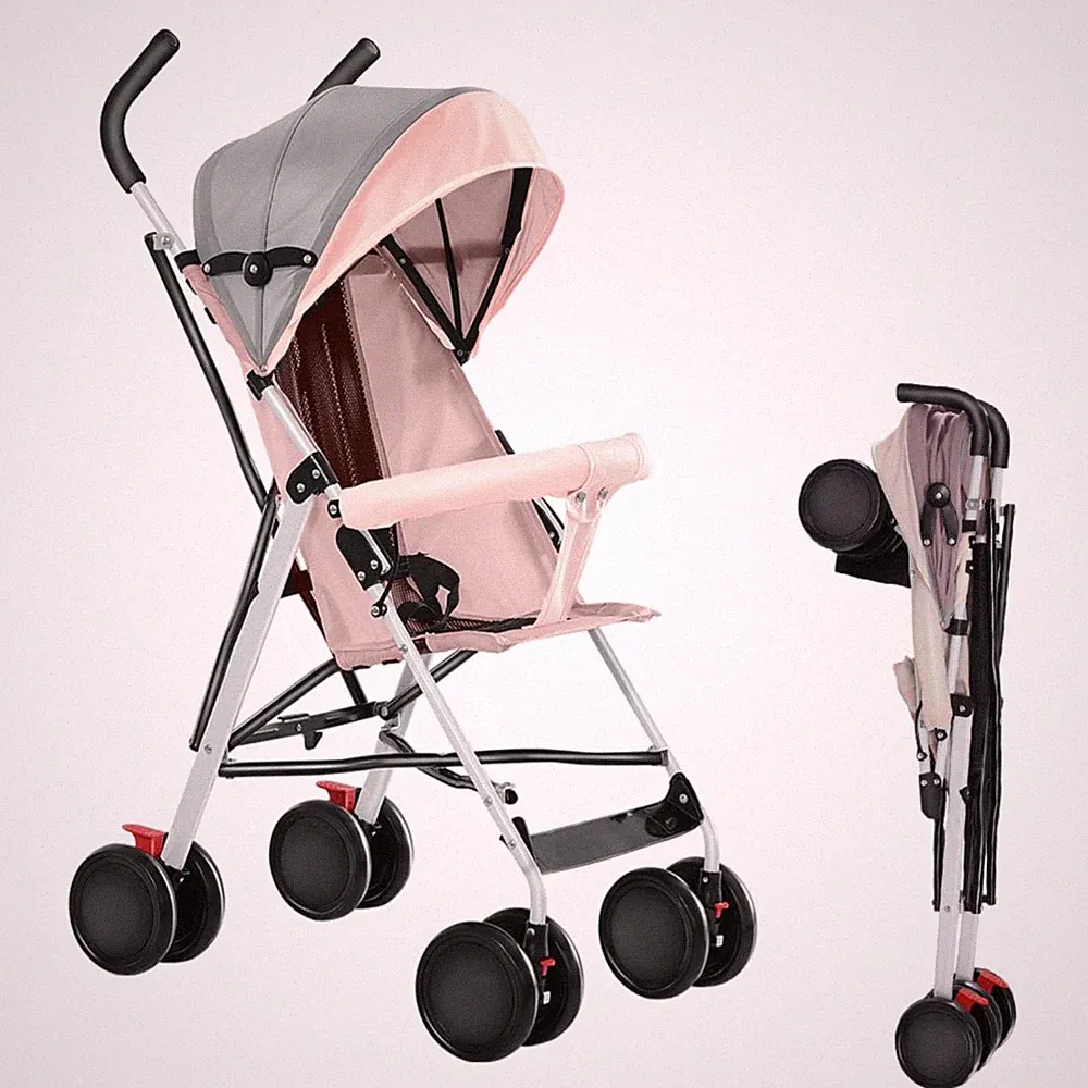 Kinderwagen Kinderbuggy klappbar Sportwagen Faltbar Sonnenmaske Moskitonetz S...