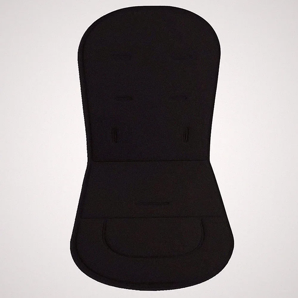 Kinderwagen-Kissen Schwarz Atmungsaktiv Weich Universeller Bezug 39,1x33,1cm