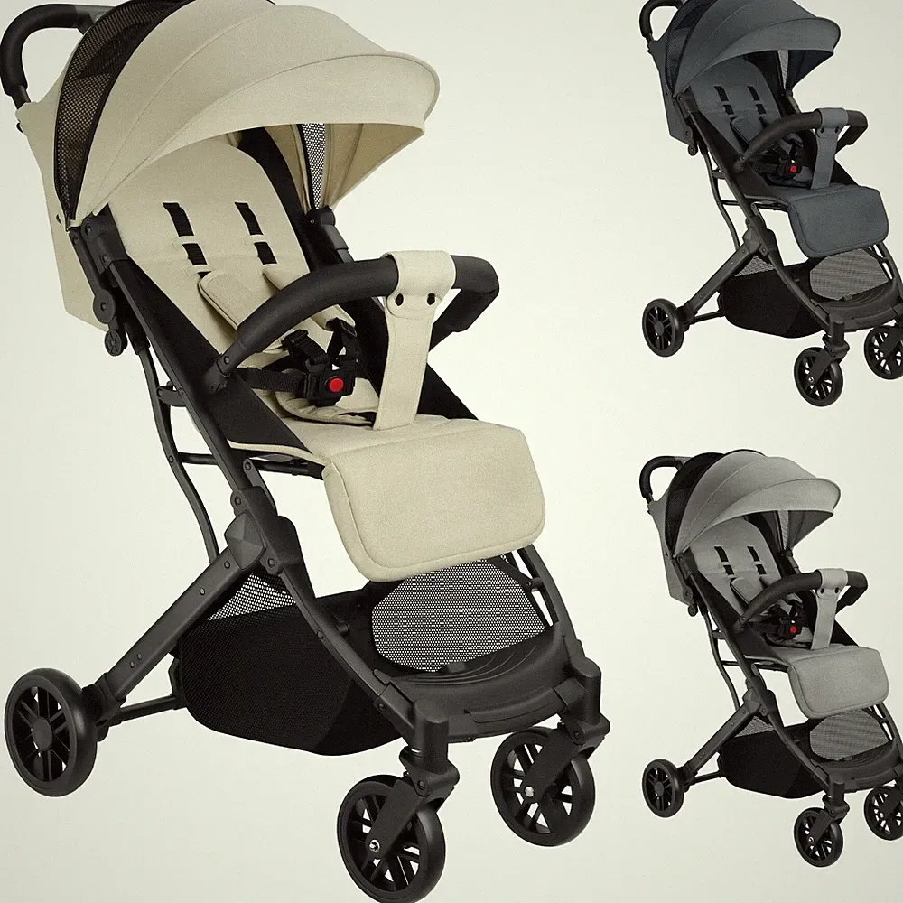 Kinderwagen klappbar Buggy Babywagen 5Punkt-Gurt Feststellbremse gummierte Räder