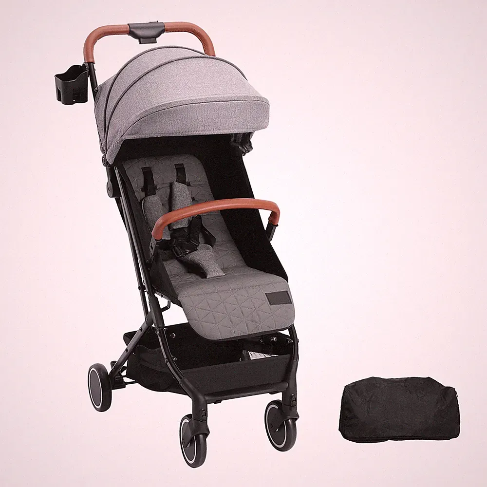 Kinderwagen klappbar Reisebuggy Buggy Kindersportwagen15kg Dunkelgrau