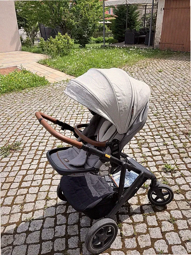 Kinderwagen Kombi 3in1 Babywanne Buggy Grau Kinderwagen