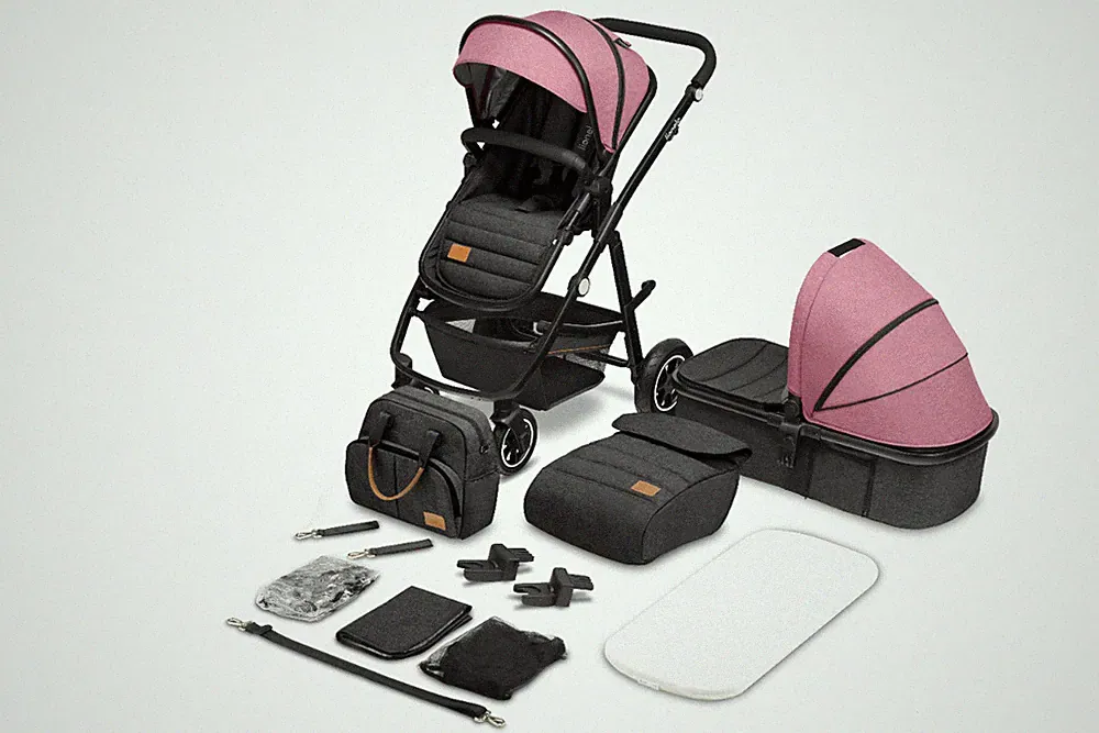 Kinderwagen Lionelo Amber 2 in 1 Kombikinderwagen Zubehörpaket Set...