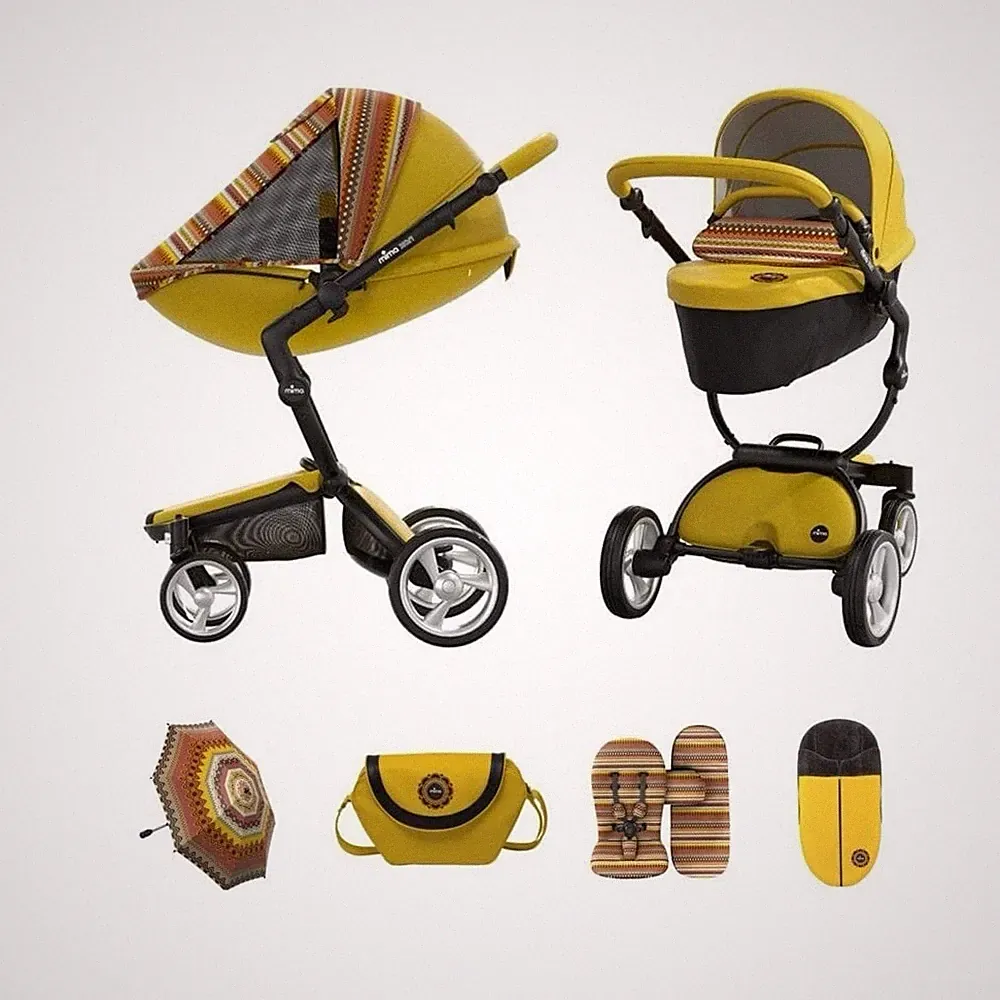 Kinderwagen Mima Xari Gelb