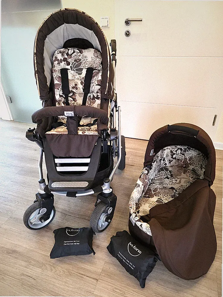Kinderwagen mit Babywanne teutonia Mistral S im modernen Design