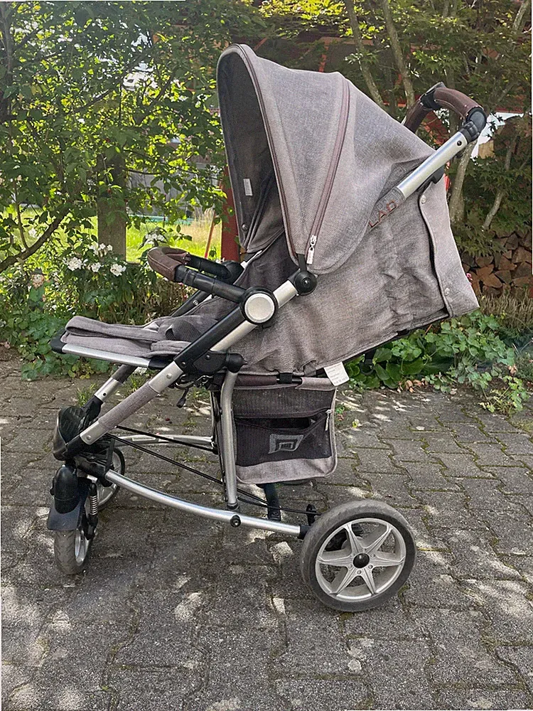 Kinderwagen Moon Flac in grau