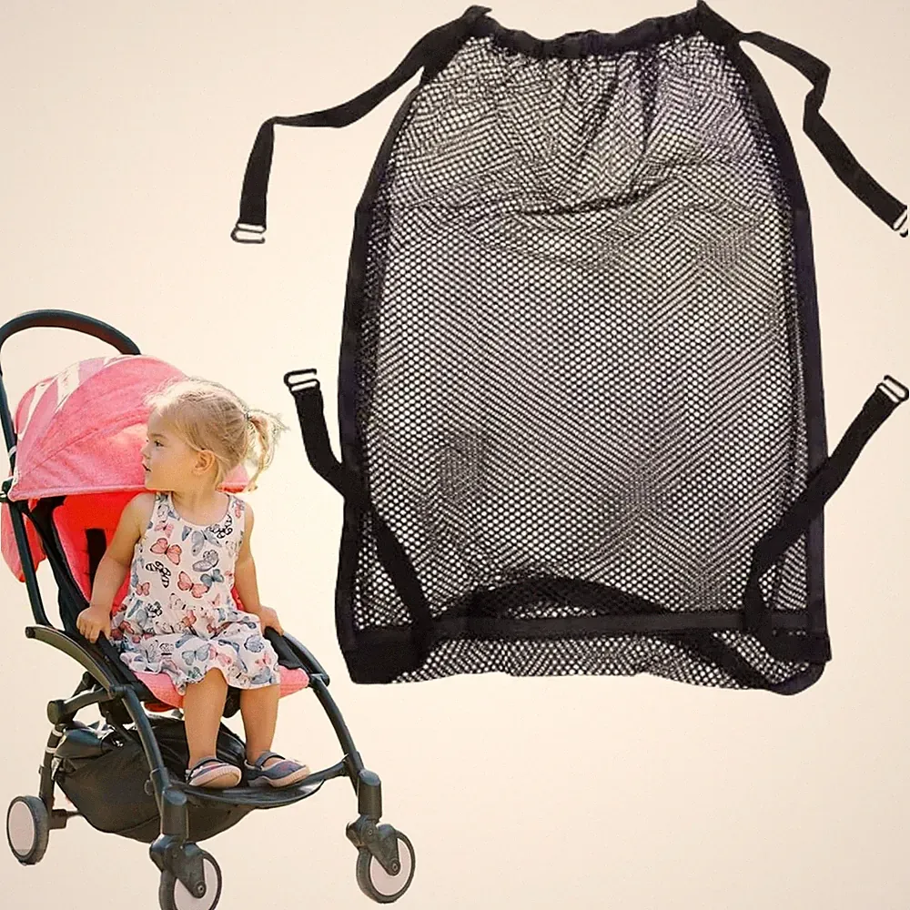 Kinderwagen Netz Aufbewahrungstasche Kinderwagengestell Organizer schwarz