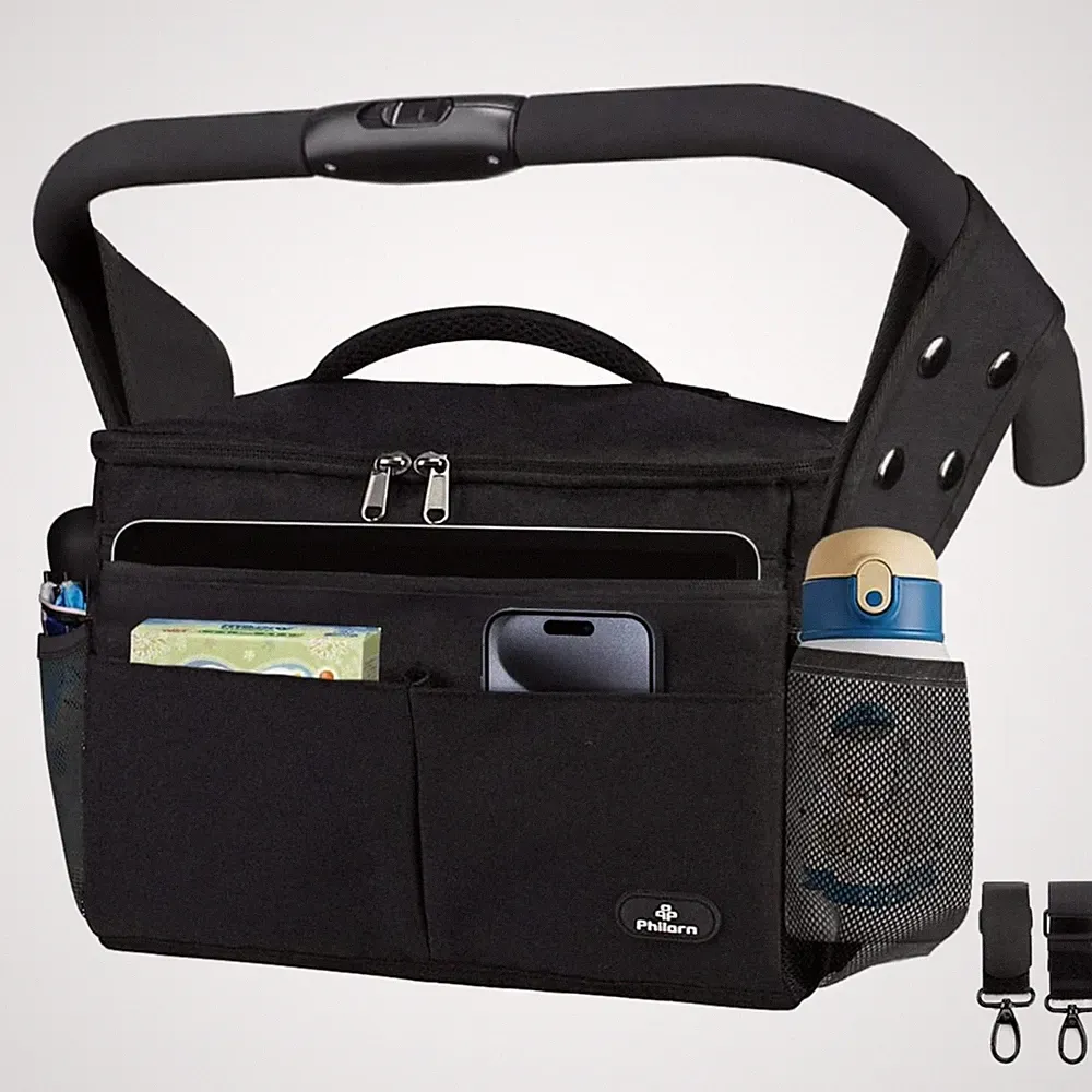 Kinderwagen Organizer Isolierte Getränkehalter Wickeltasche Buggy Tasche